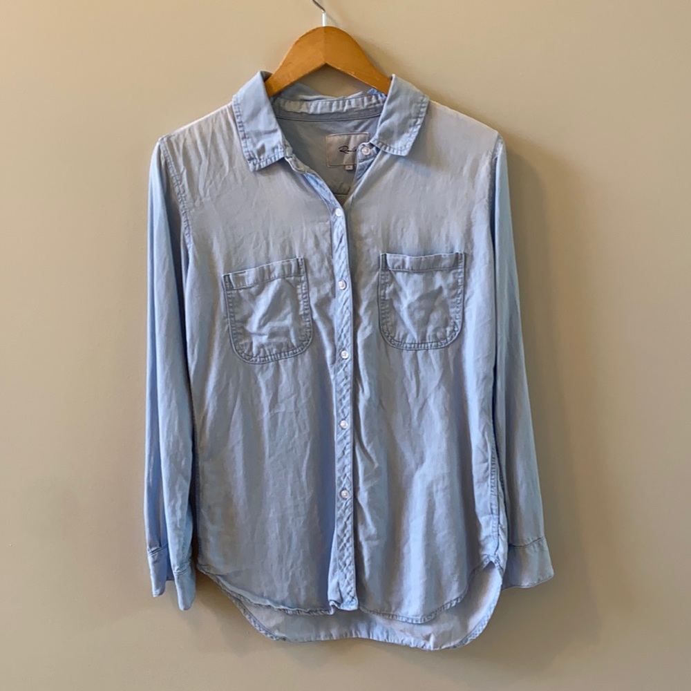 Rails Button Down Chambray Blue